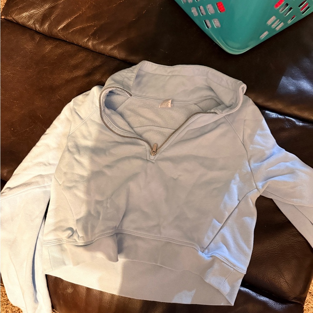 All in Motion Women's Sky Blue Quarter-Zip Sweatshirt